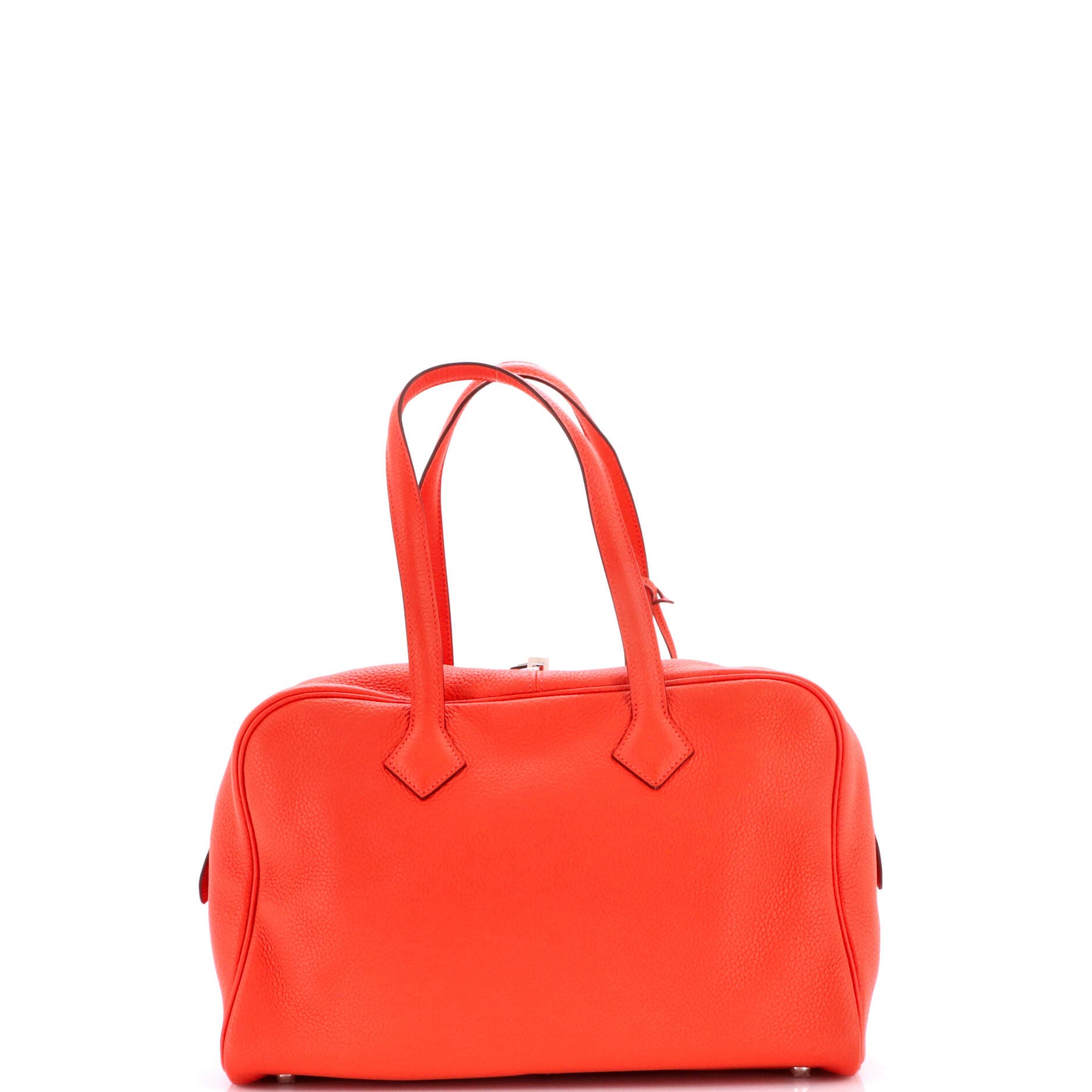 Pre-Owned Hermes Victoria II Bag Clemence 35, Alternate, color, Rouge Pivoine