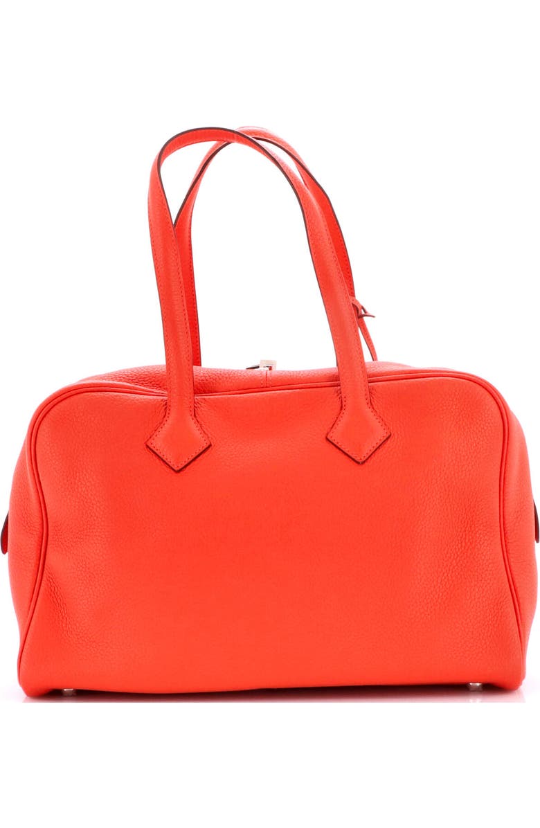 Pre-Owned Hermes Victoria II Bag Clemence 35, Alternate, color, Rouge Pivoine