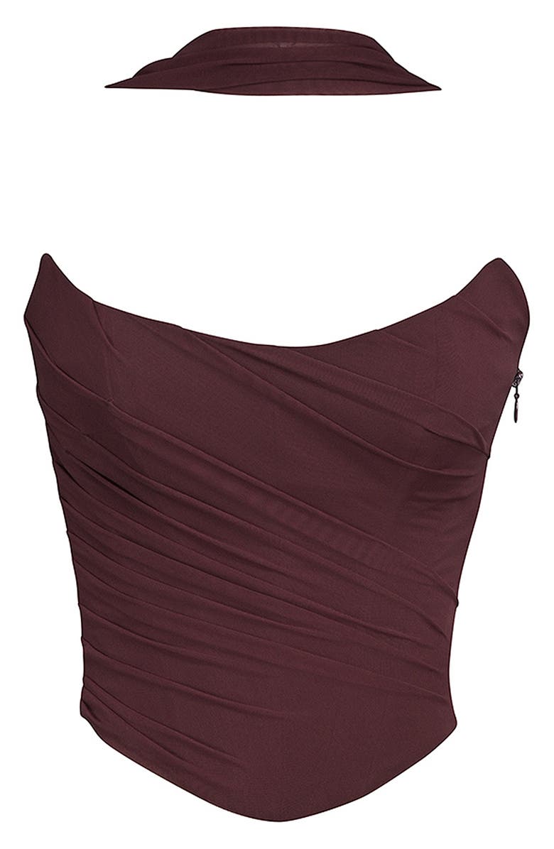 Persephone Strapless Corset Satin & Velvet Gown
