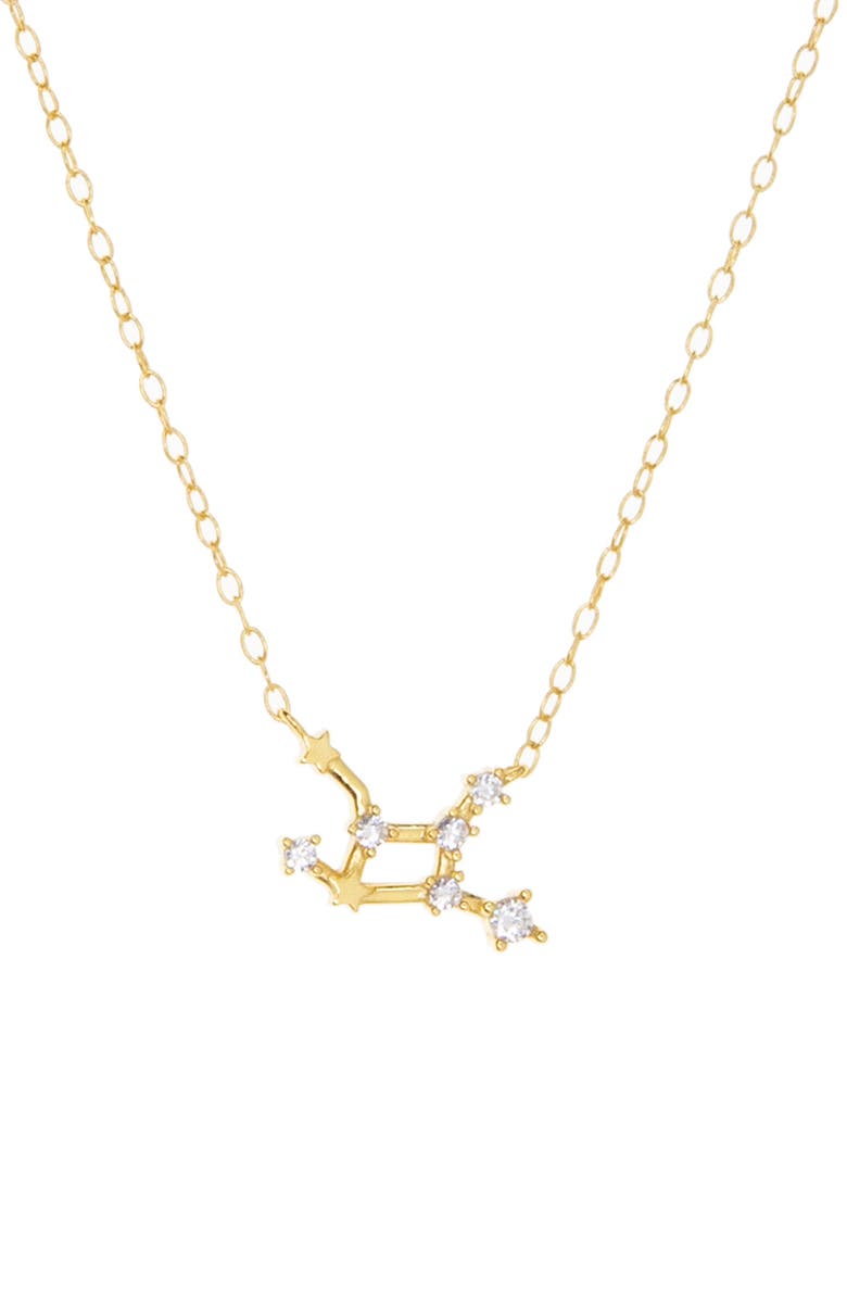 MARLYN SCHIFF Constellation Necklace, Main, color, Gold Plated Virgo