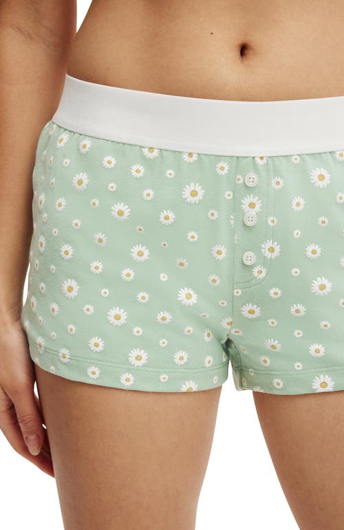 Cotton On Body Peached Jersey Boyshort In Green