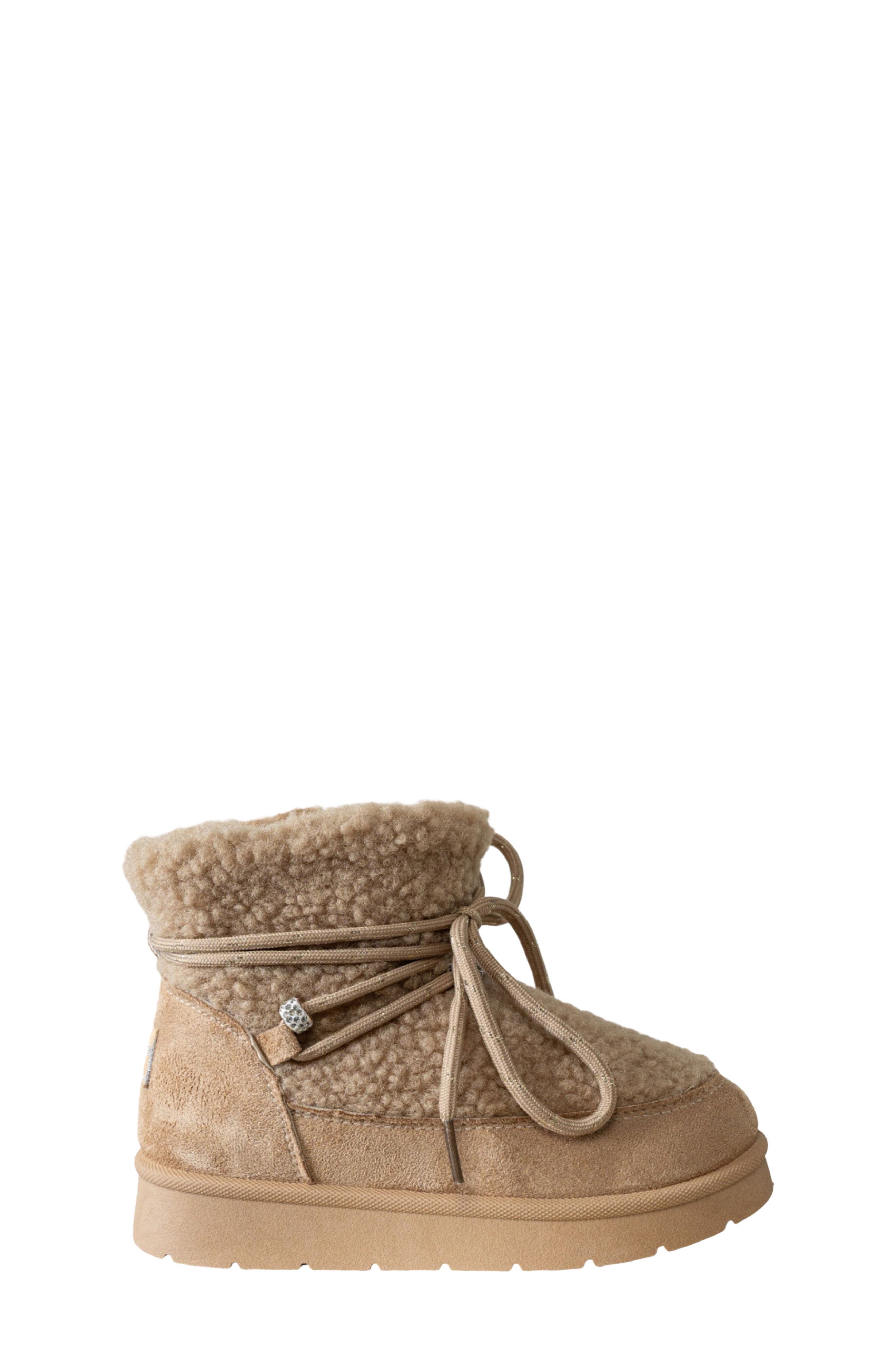 Kids' Faux Shearling Hybrid Boot, Alternate, color, SAND