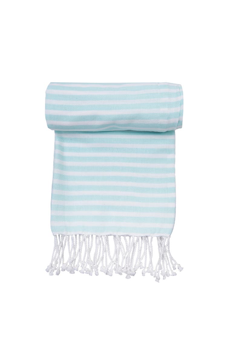 Cabana Stripes Fouta Towel, Main, color, White