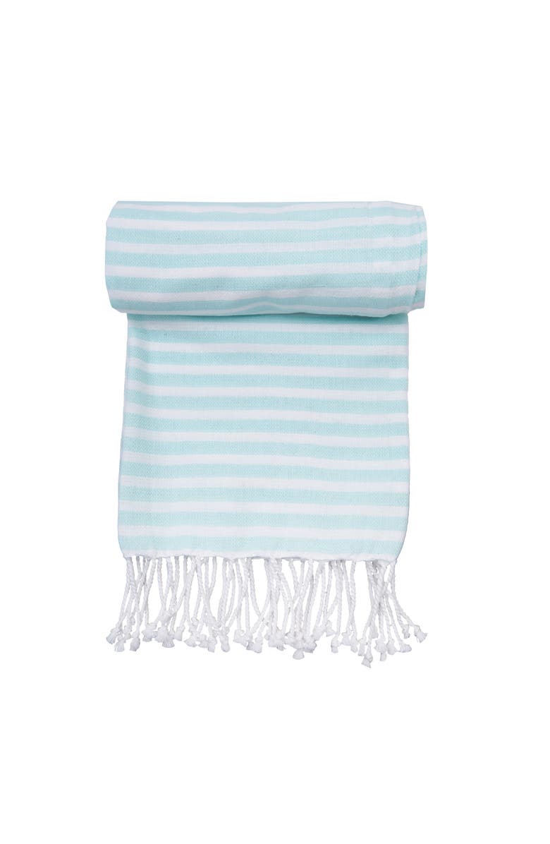C&F Home Cabana Stripes Fouta Towel, Main, color, White