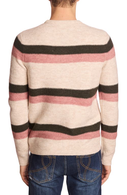 Paisley & Gray Stripe Crewneck Sweater In Multi