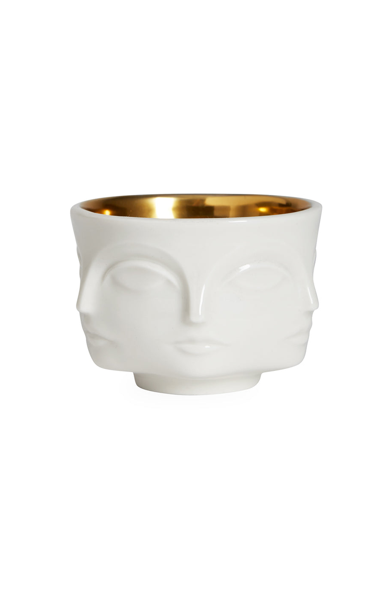 Muse D'Or Votive Holder, Main, color, White / Gold
