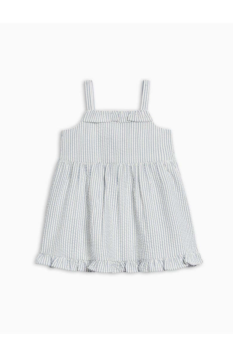 KENDI by Colored Organics Organic Juliette Seersucker Tank Dress, Alternate, color, Shore Stripe/Sea