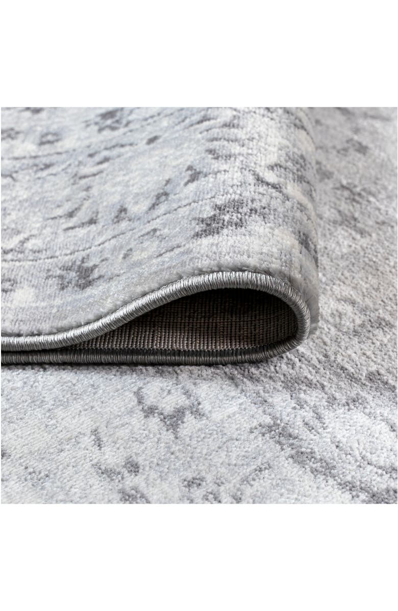 JONATHAN Y Lotus Modern Persian Floral Area Rug, Alternate, color, Gray