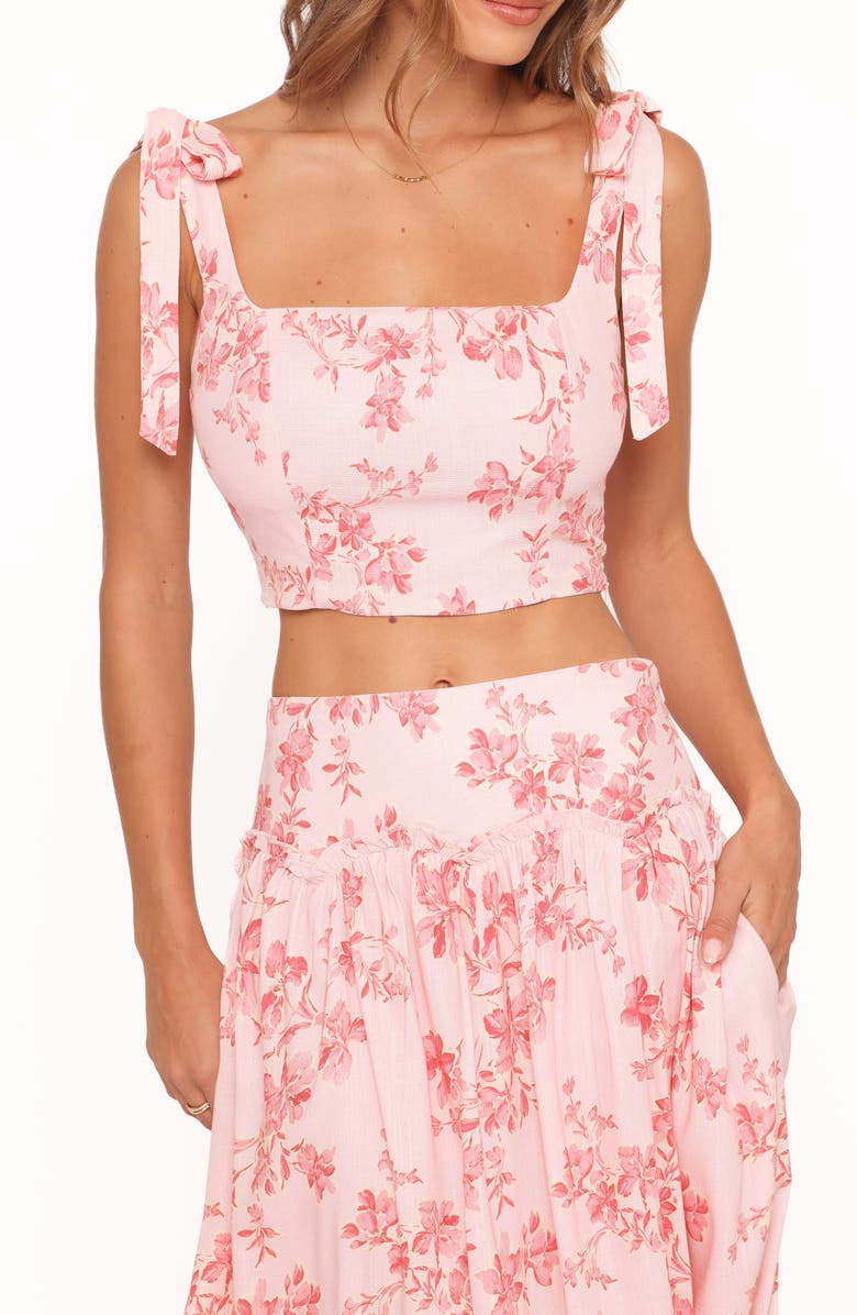 Petal & Pup Tyler Tie Shoulder Top, Main, color, 