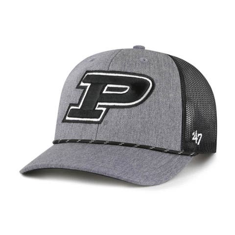 Men's '47  Gray Purdue Boilermakers Carbon Rope Adjustable Hat