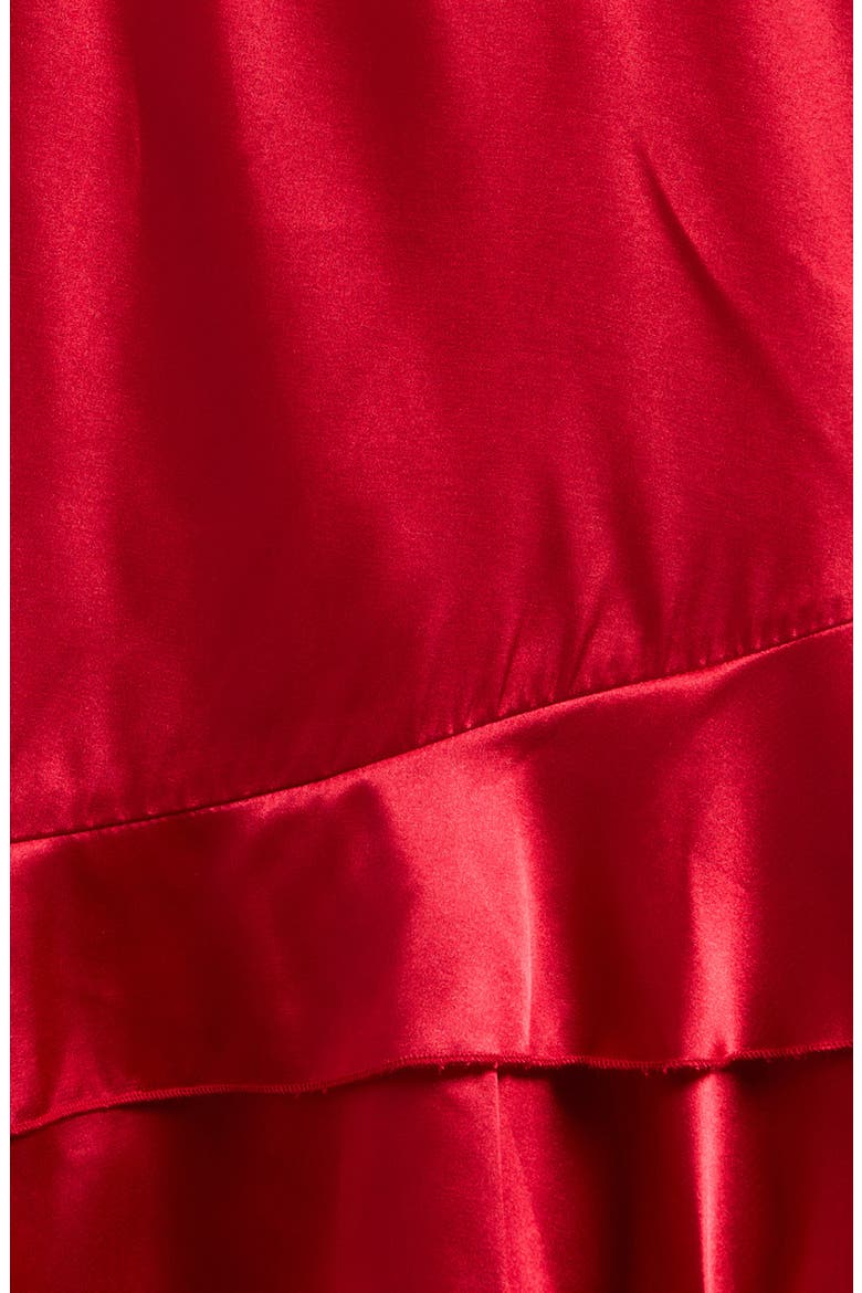 Kids' Ruffle Satin Dress, Alternate, color, RED