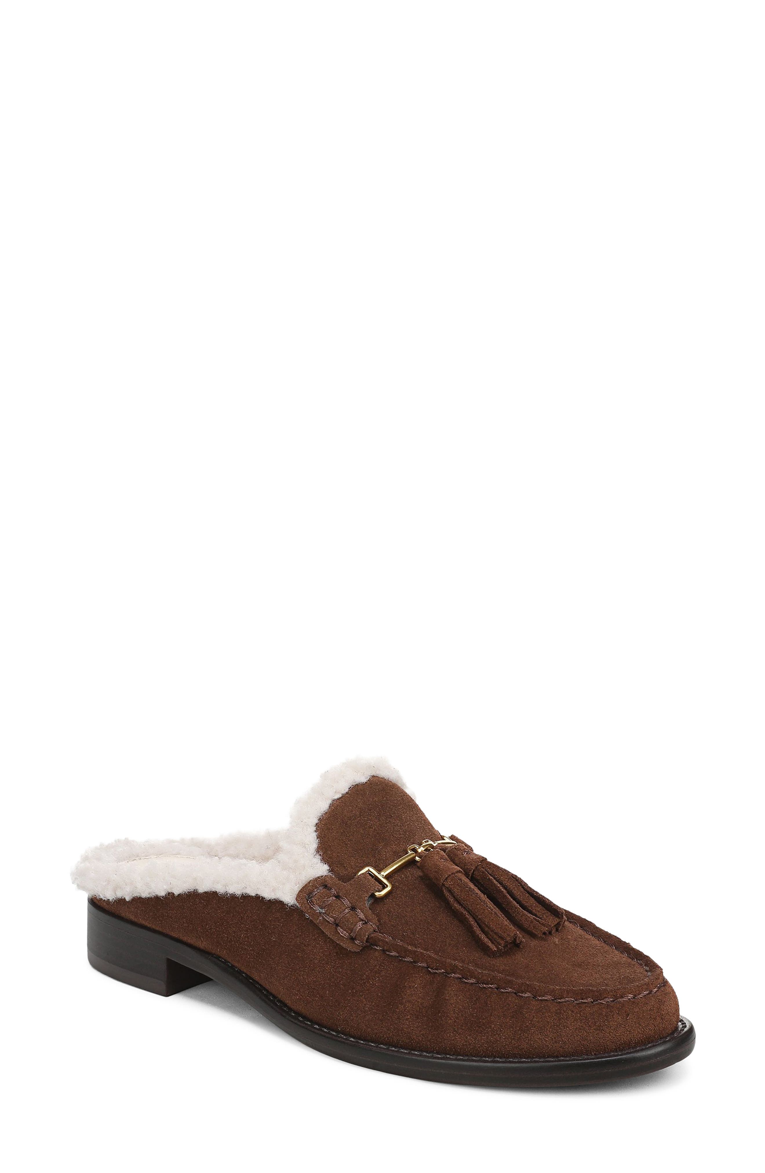 Callen Tassel Loafer Mule, Main, color, BROWN LEATHER