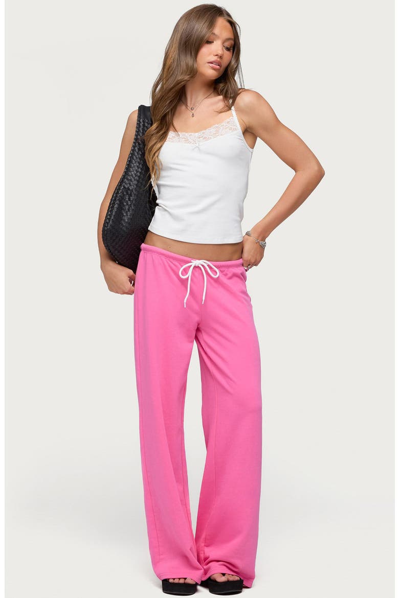 Callista Straight Leg Sweatpants, Alternate, color, PINK