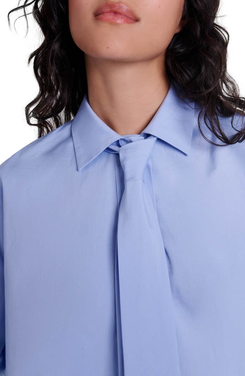 maje Shirt with removable tie, Alternate, color, 