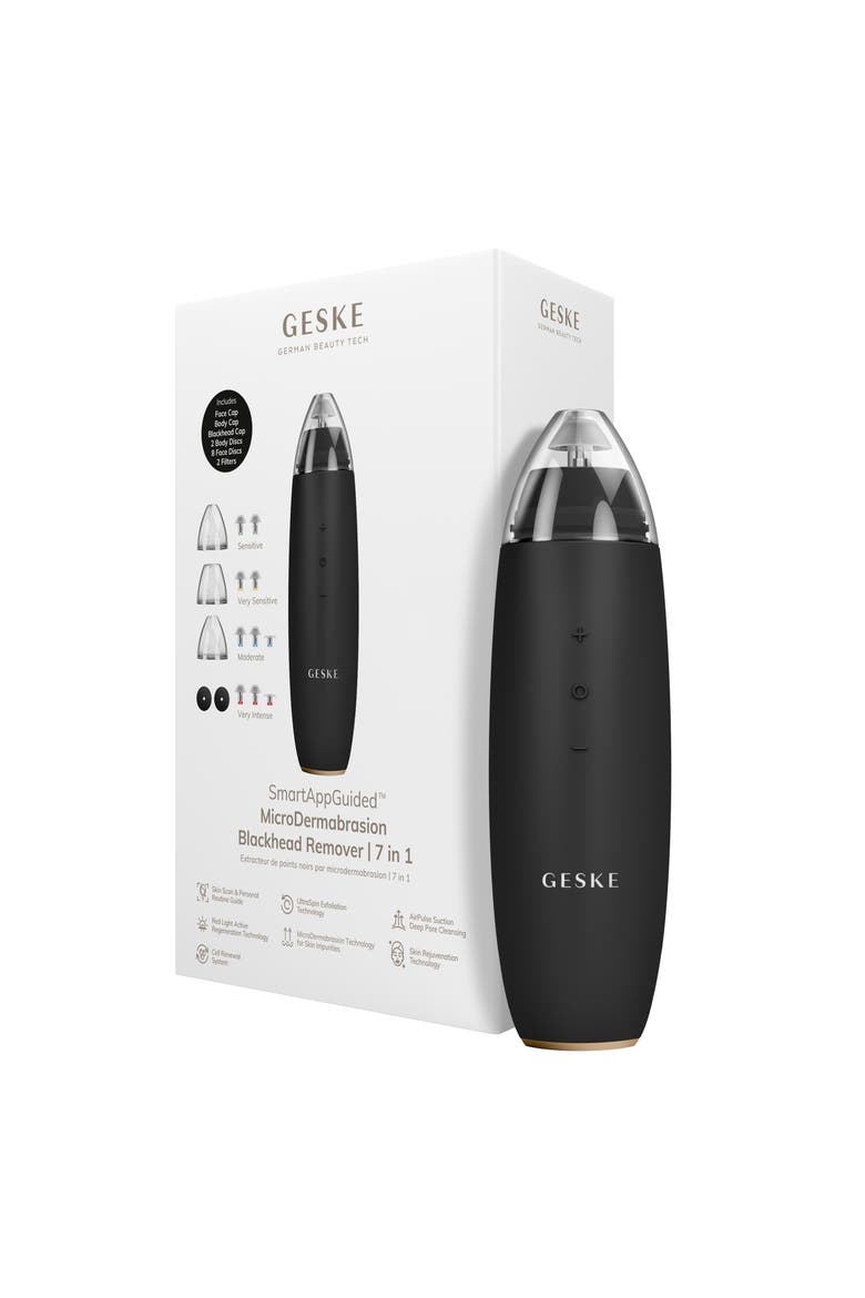 SmartAppGuided MicroDermabrasion Blackhead Remover | 7 in 1, Main, color, Gray