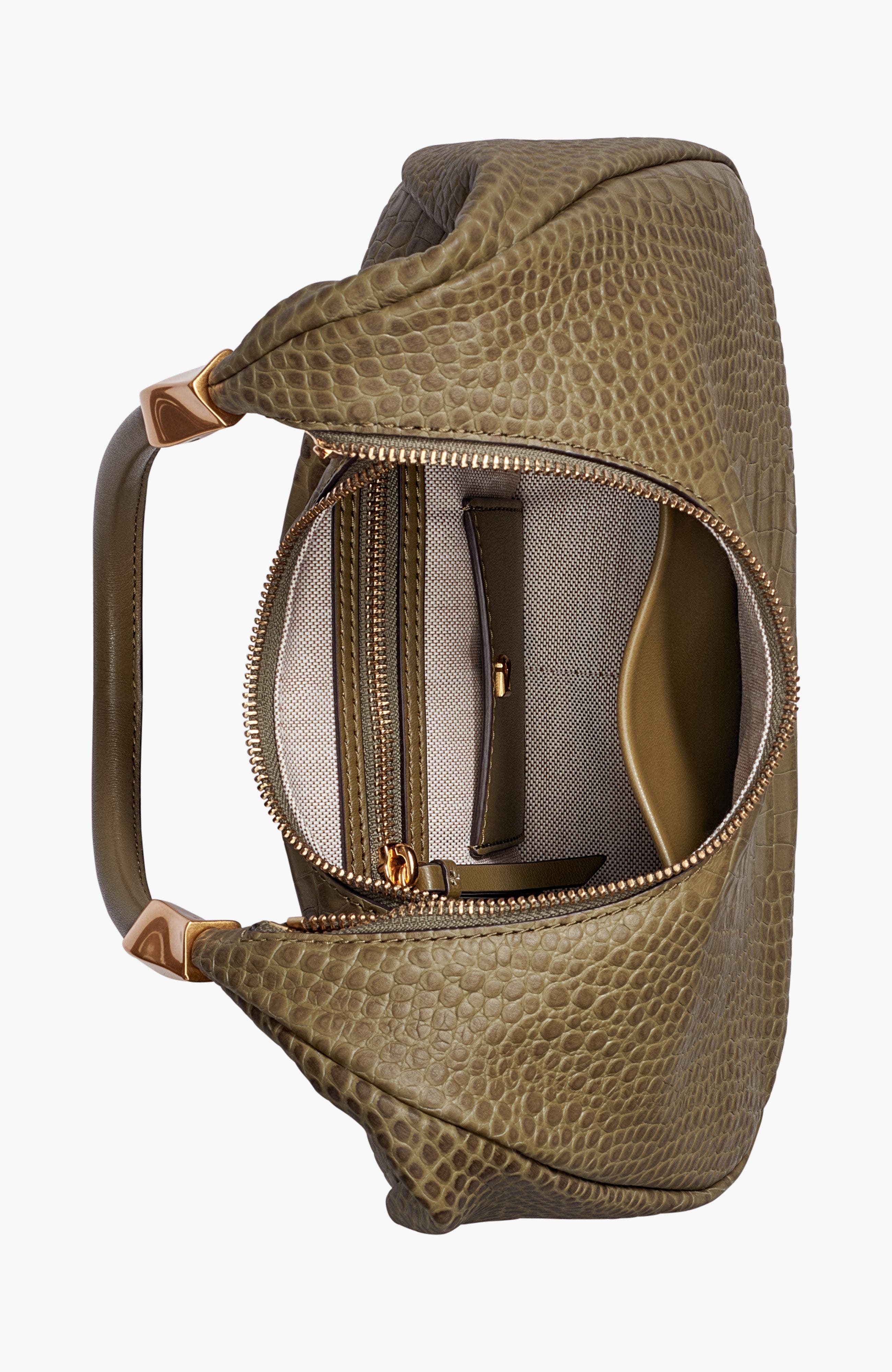 Donna Karan New York Quogue Embossed Croco Shoulder, Alternate, color, 