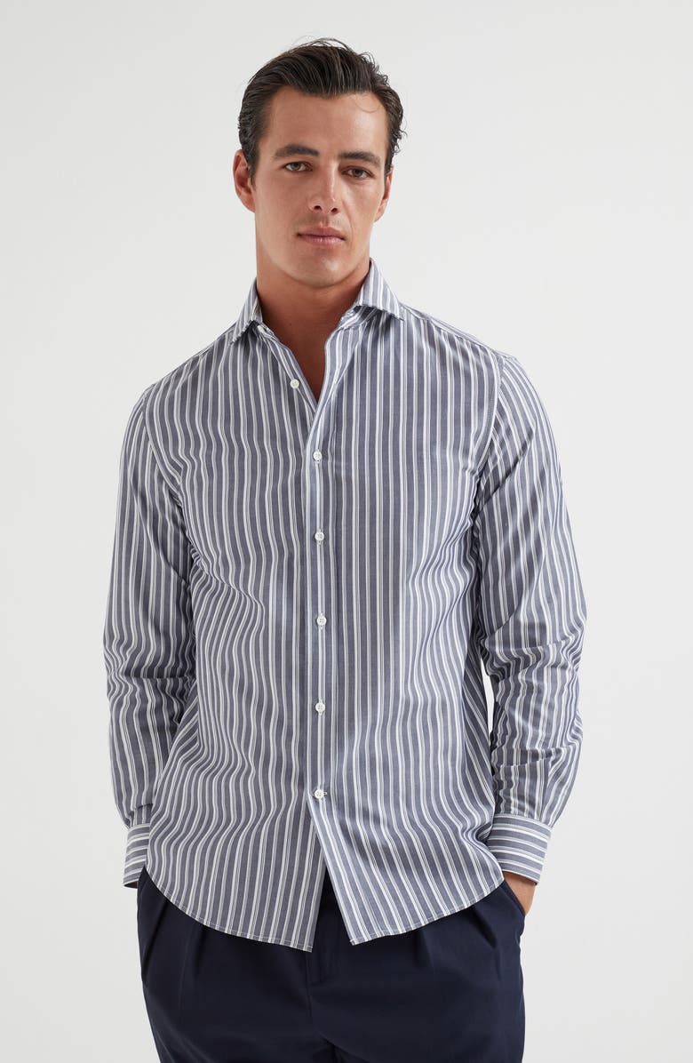 Brunello Cucinelli Striped shirt, Alternate, color, 