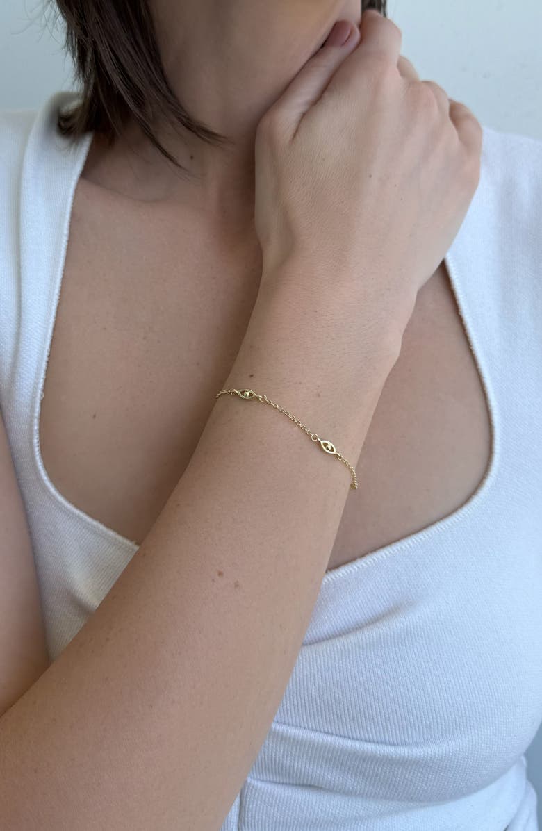 Adornia Evil Eye Station Bracelet, Alternate, color,