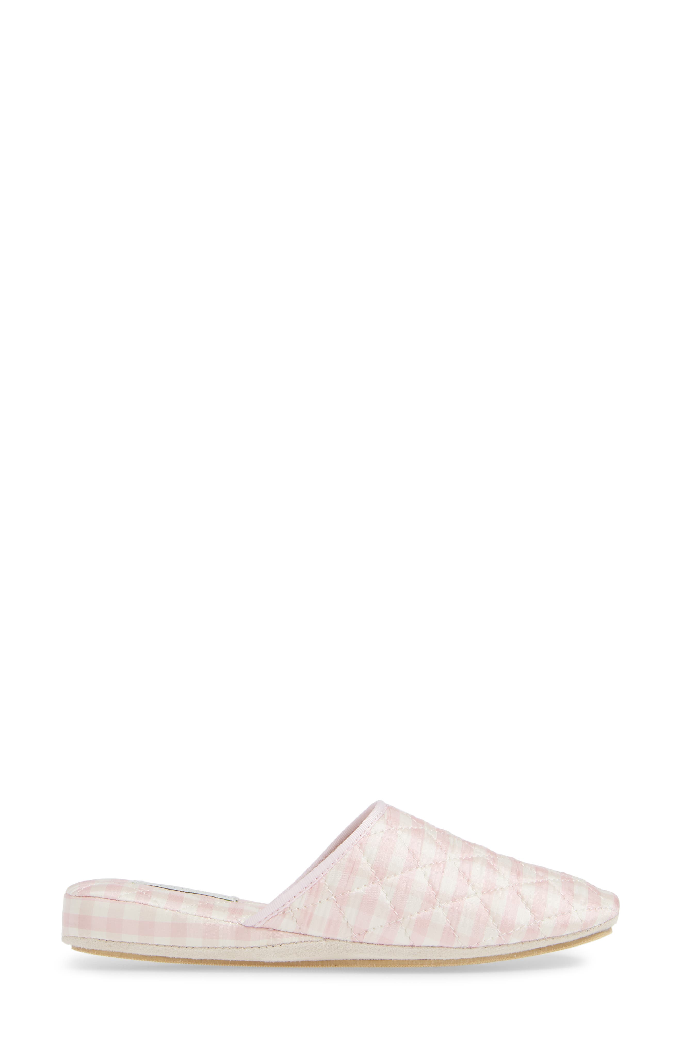 Sari Slipper, Alternate, color, PINK SILK FABRIC