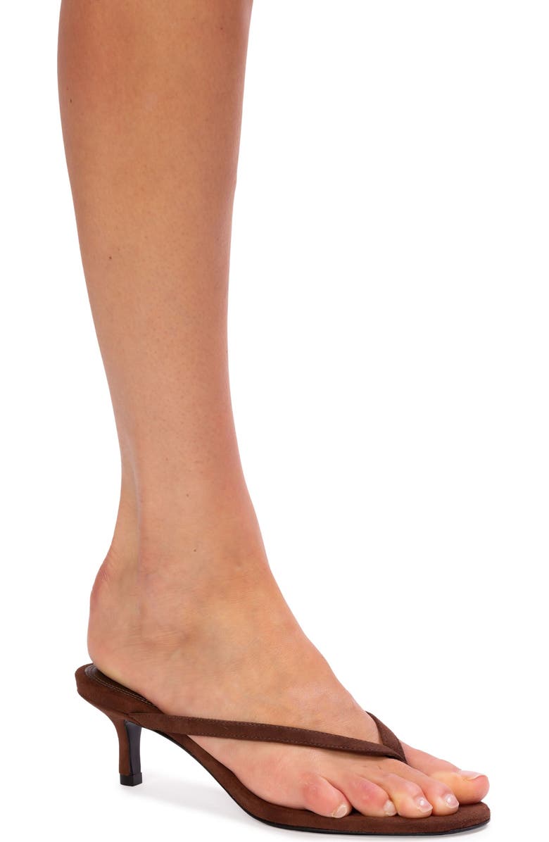 BLACK SUEDE STUDIO Tash 50 Suede Mule, Alternate, color, Brownie Suede