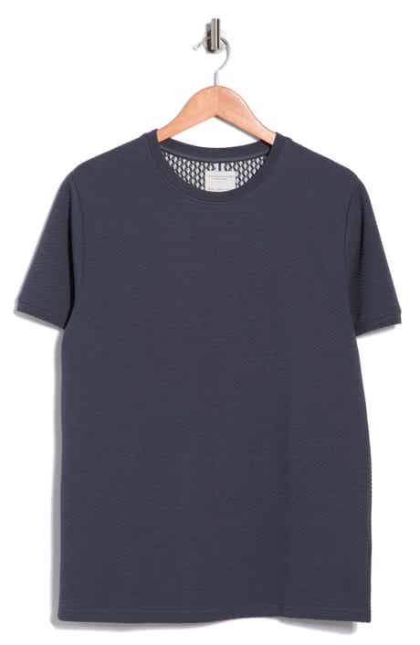 DENIM AND FLOWER Textured Crewneck T-Shirt