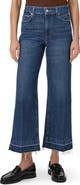 PAIGE Anessa High Waist Release Hem Wide Leg Jeans