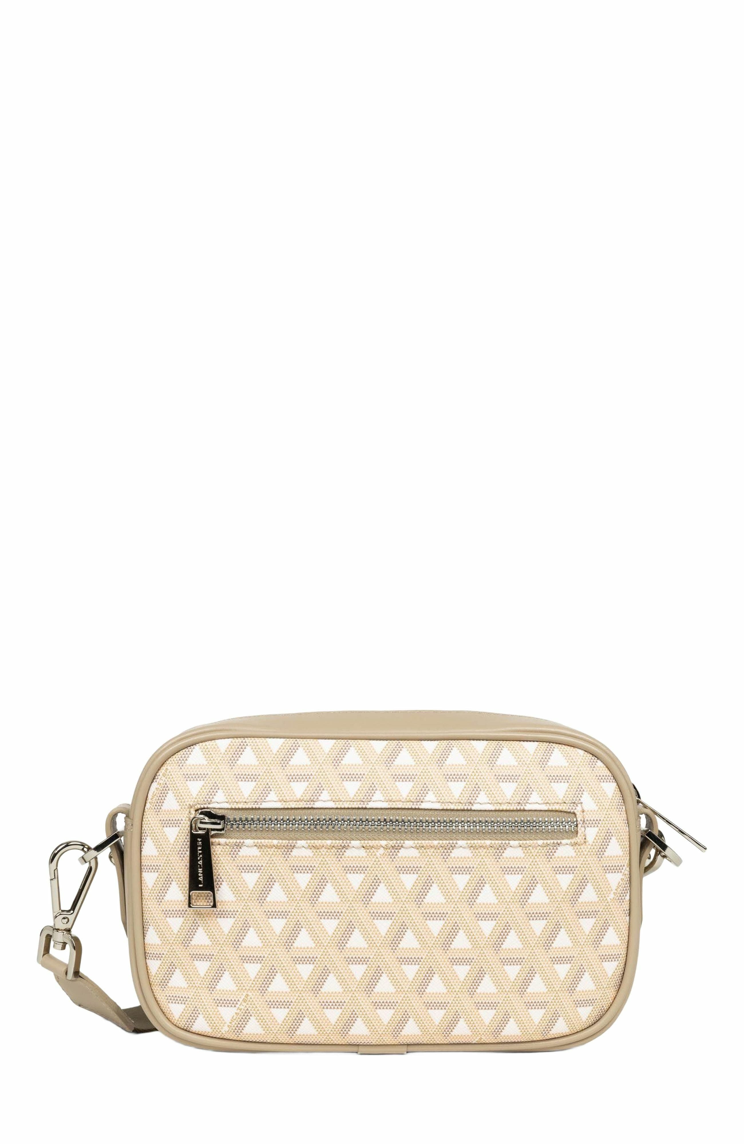 Lancaster Zipped Crossbody Bag Ikon IT, Alternate, color, Beige