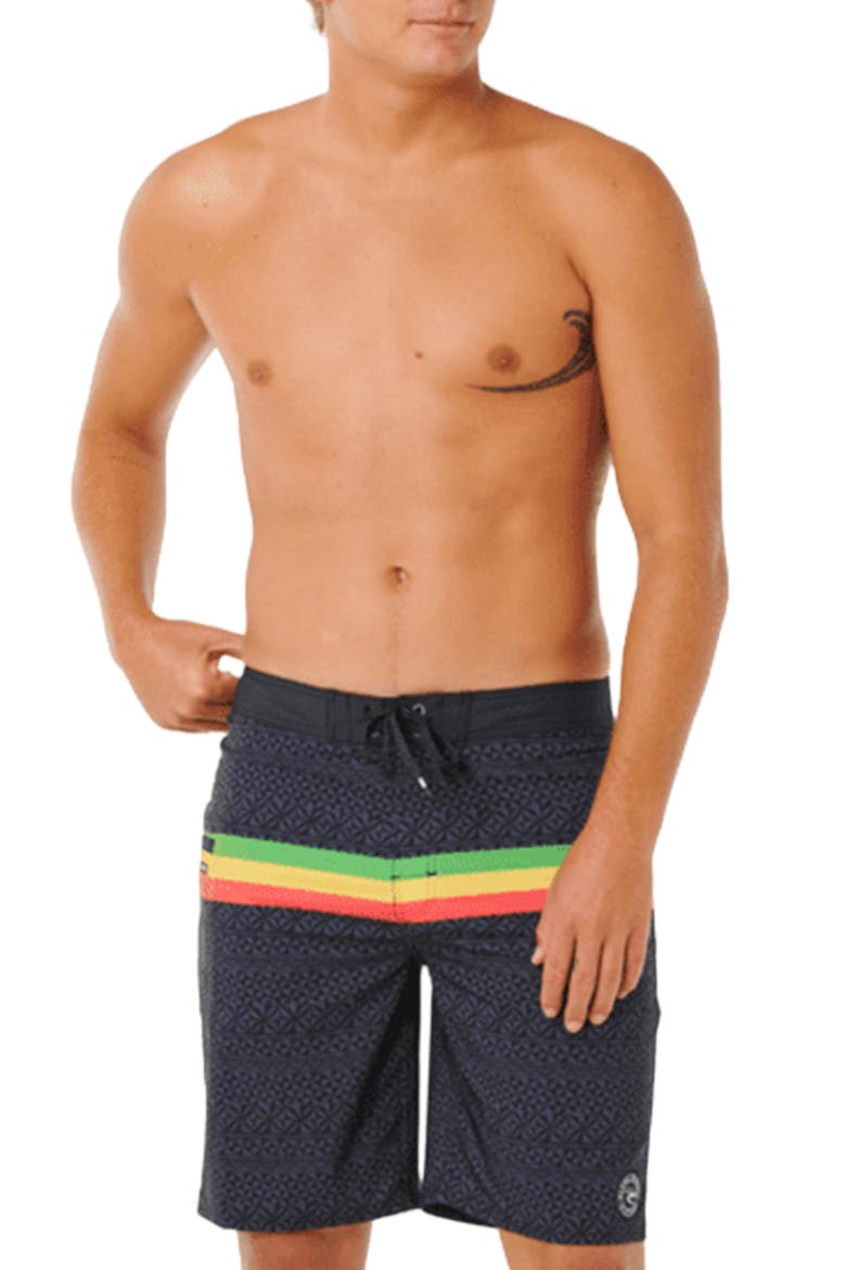 Mirage Hawaii Board Shorts, Main, color, BLACK
