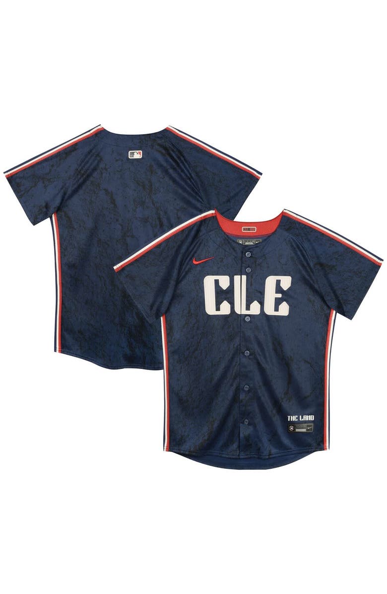 Nike Preschool Nike Navy Cleveland Guardians City Connect Jersey, Main, color, Navy