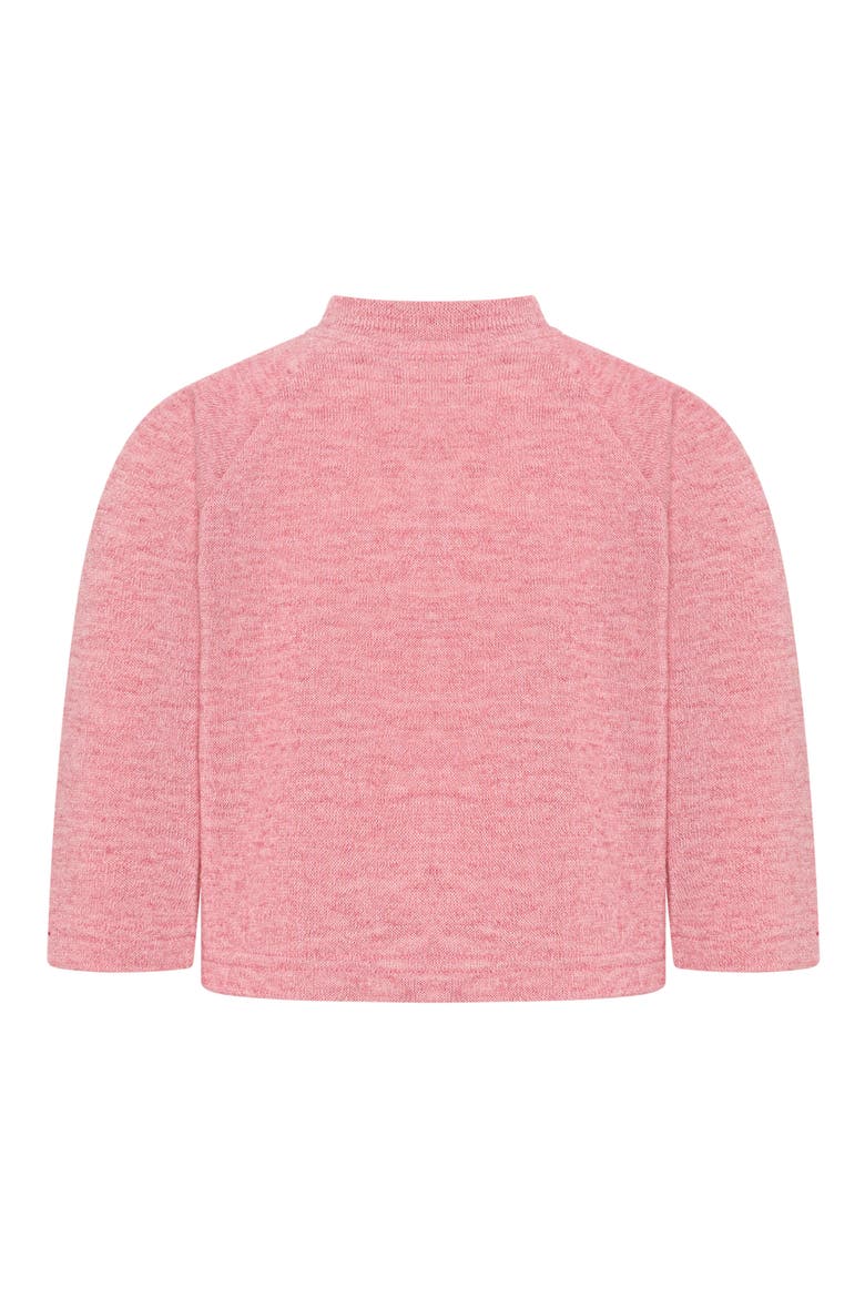 Kids' Palm Tree Knit Sweatshirt, Alternate, color, PINK