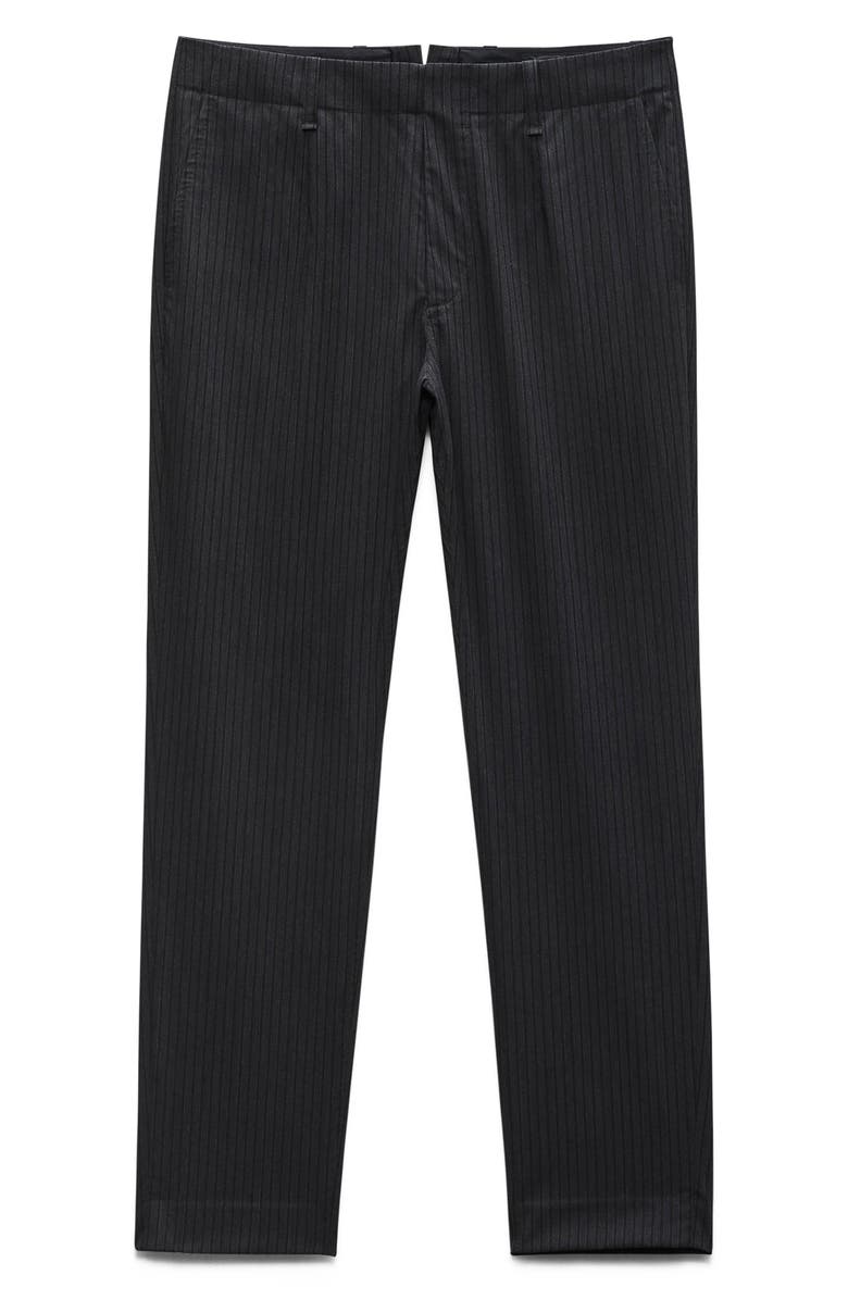 rag & bone Lennon Pinstripe Wool Blend Trousers, Alternate, color, 