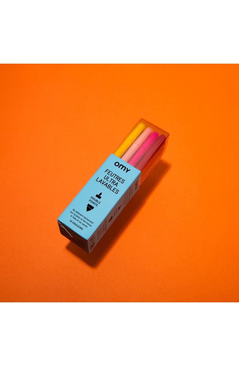 OMY 16 washable markers, Main, color, Blue