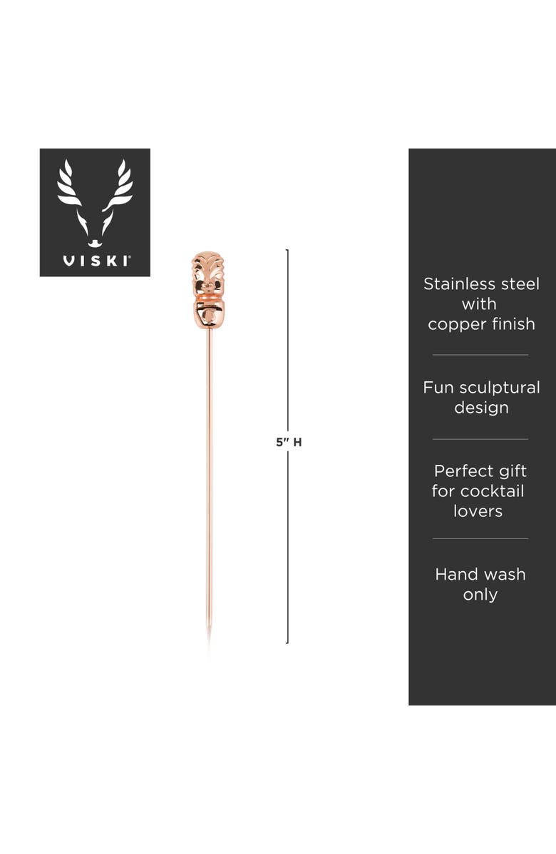 Viski Pacific Tiki Cocktail Picks Set of 4, Alternate, color, 