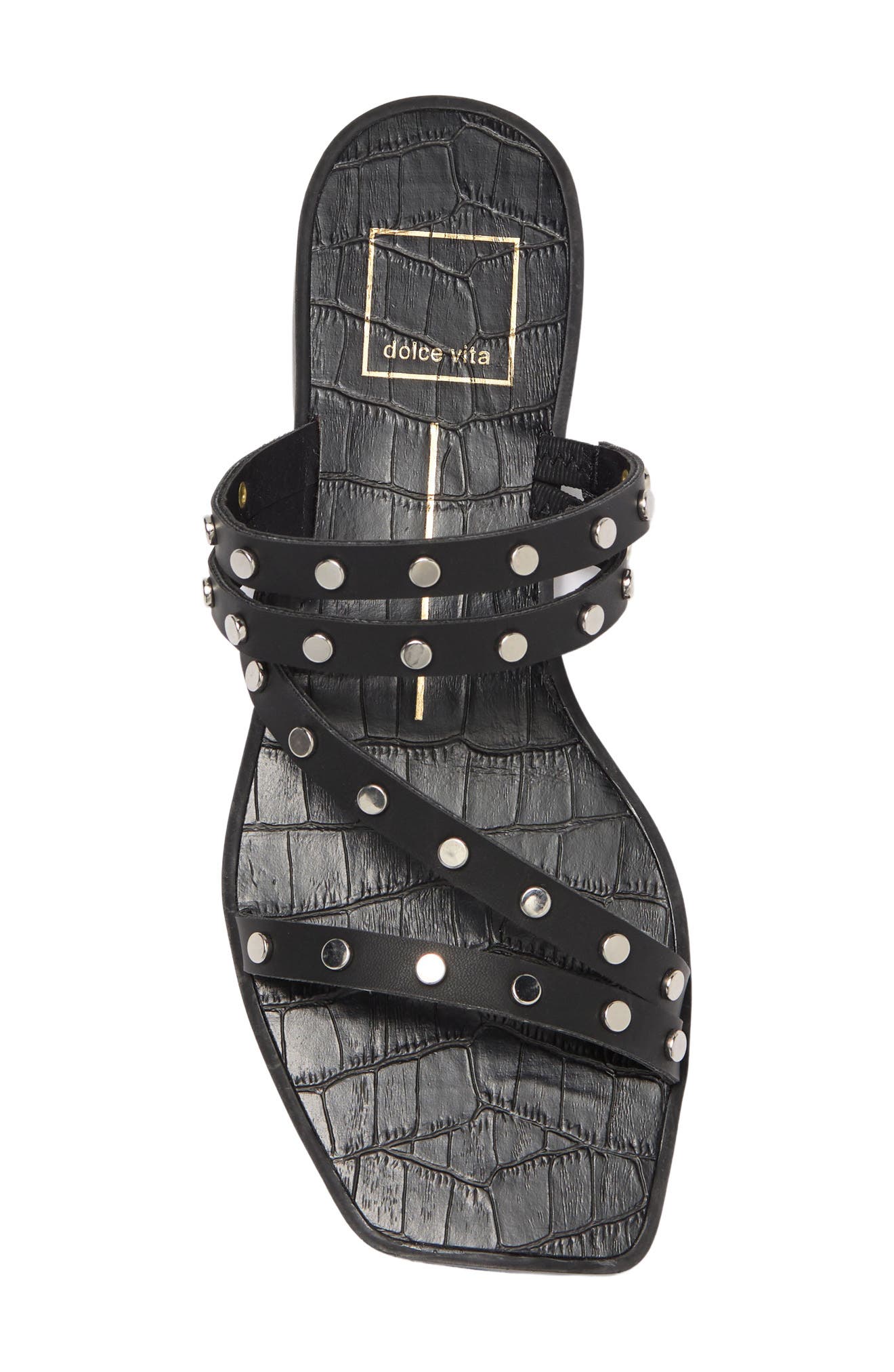 Dolce Vita Inaya Studded Slide Sandal, Alternate, color, 