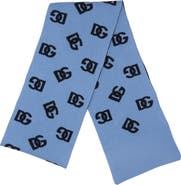 Dolce&Gabbana DG Logo Colorblock Wool Scarf