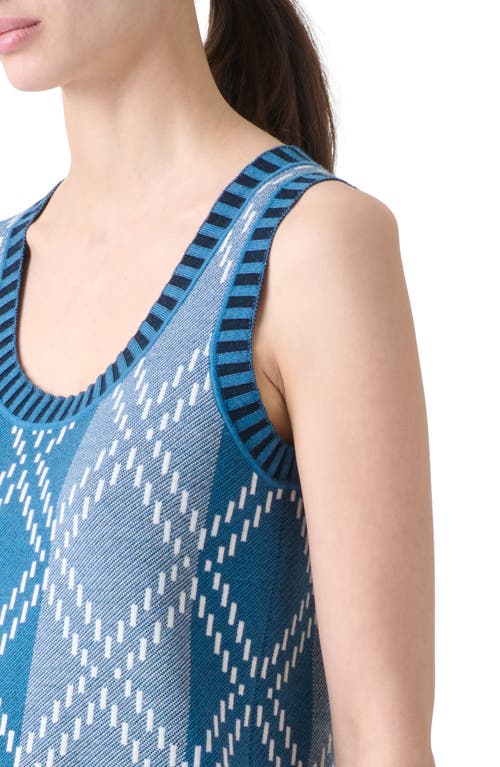 Akris Punto Diamond Jacquard Sweater Tank