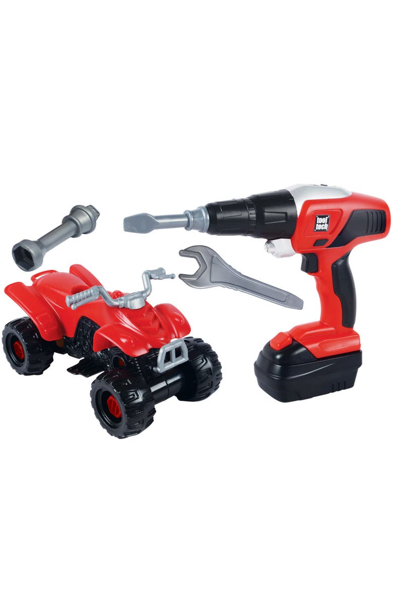 Red Box Tool Tech Take Apart ATV and Power Drill Toy Set, Main, color, Red