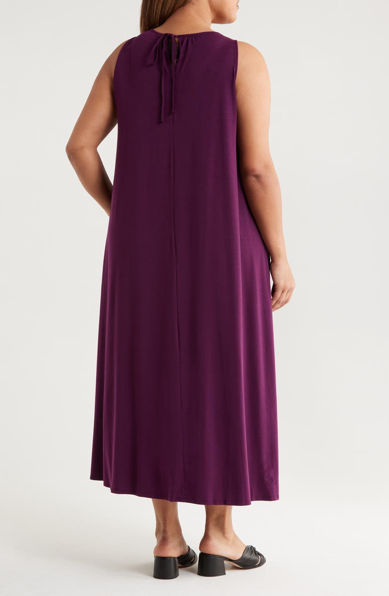 Eileen Fisher Sleeveless Maxi Dress, Alternate, color, Blackberry