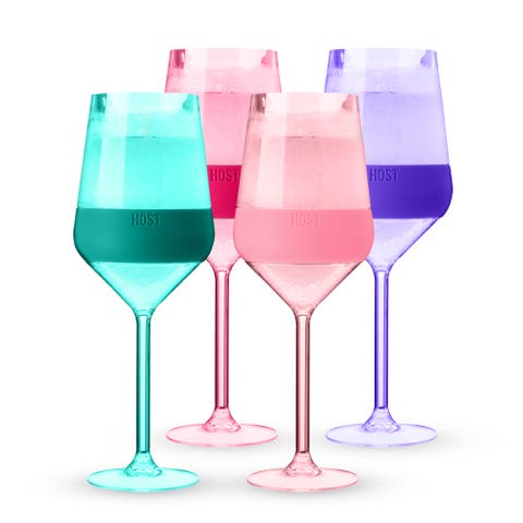 Stemmed Wine FREEZE Cooling Cup Set of 4