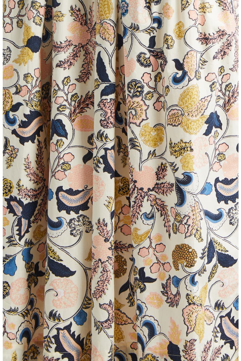 Paisley Floral Cotton Midi Dress, Alternate, color, MAGNOLIA