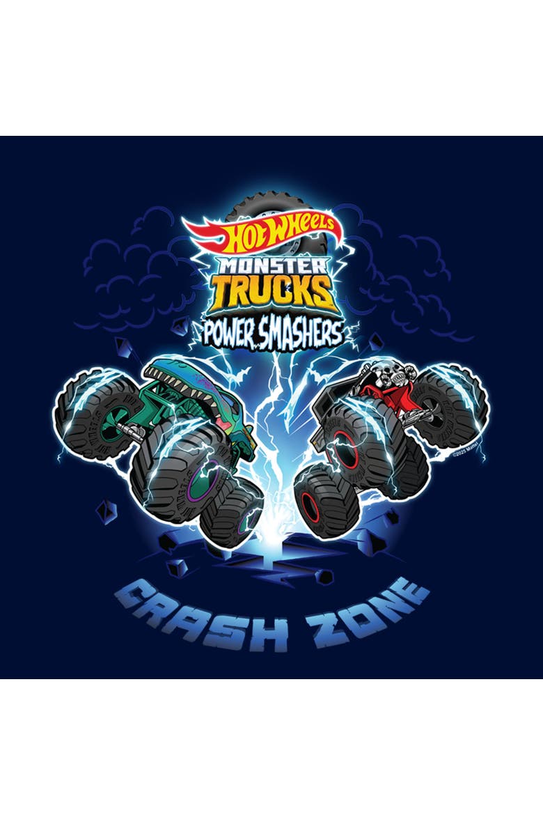 Boys Hot Wheels Power Smashers Crash Zone T Shirt, Alternate, color, Navy Blue