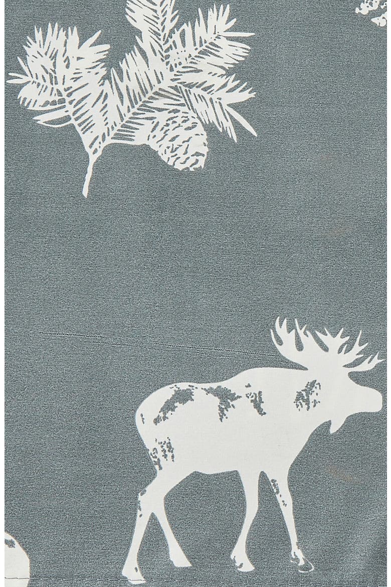 Lodge Print Microfiber Sheet Set, Alternate, color, DARK GREY