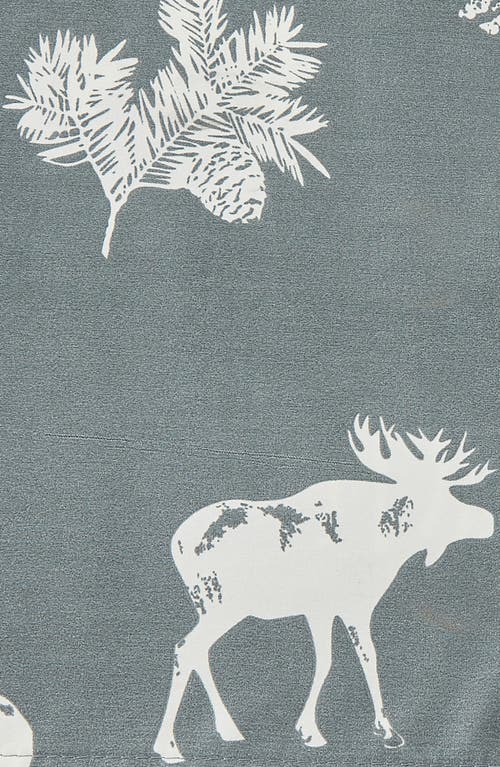 Woven & Weft Lodge Print 4-piece Microfiber Sheet Set In Gray