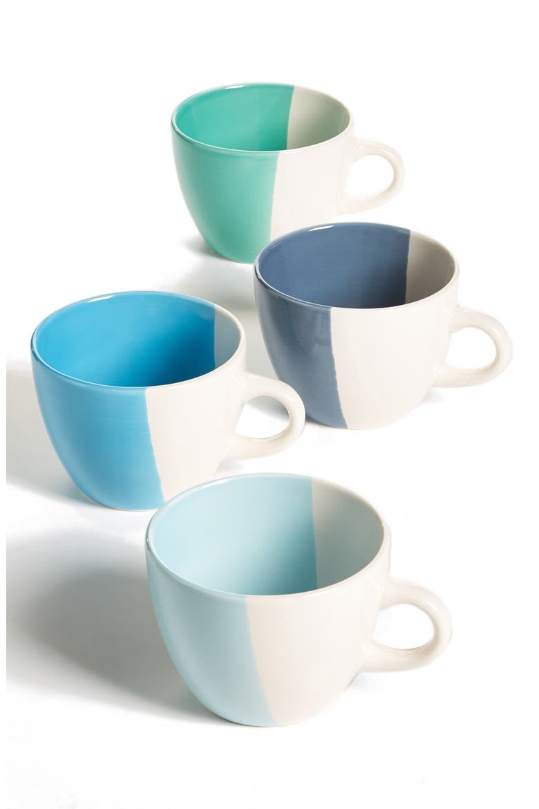 Gibson Half-Dipped Mugs, Main, color, BLUE