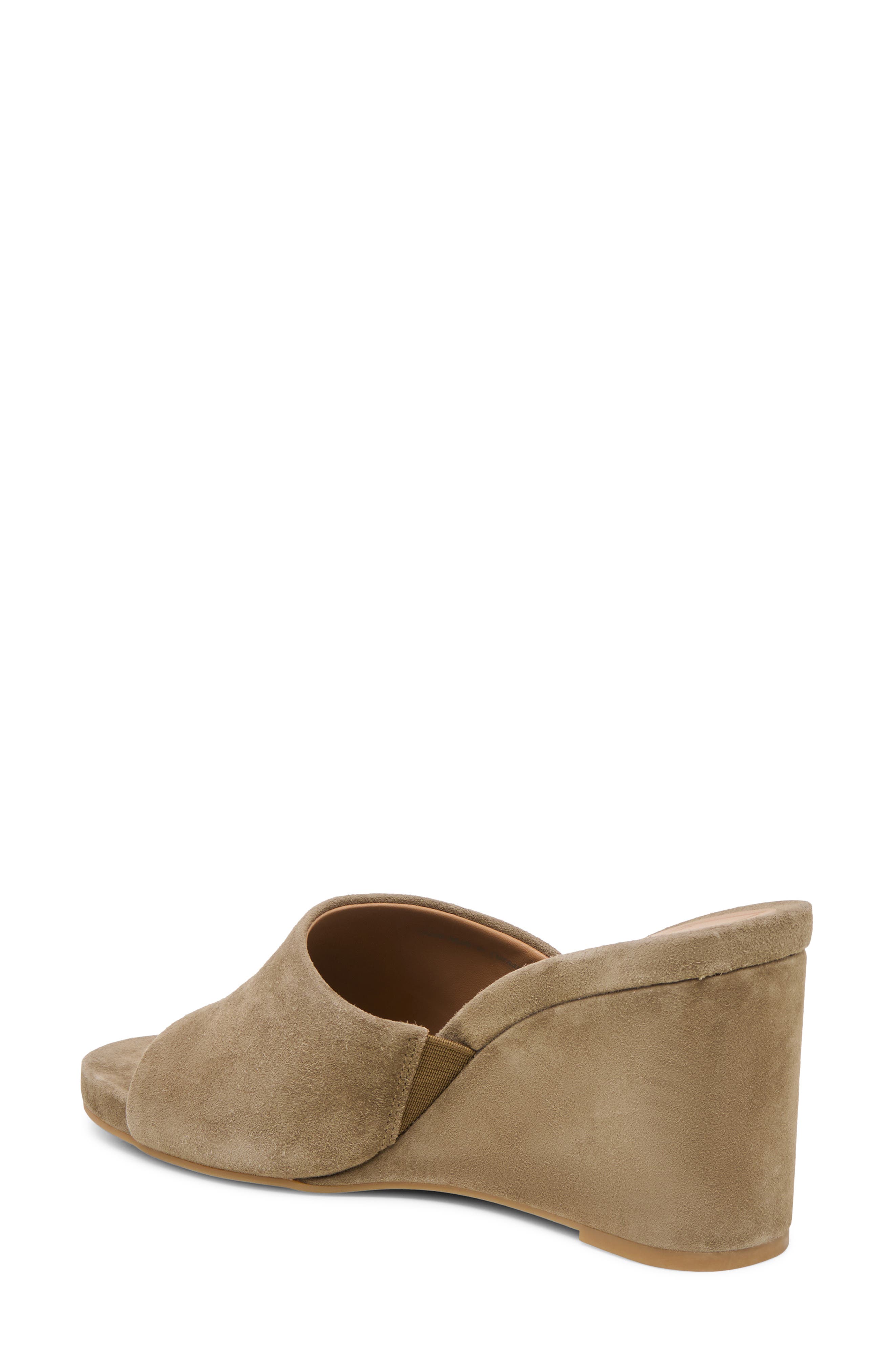 Holta Wedge Sandal, Alternate, color, OLIVE SUEDE