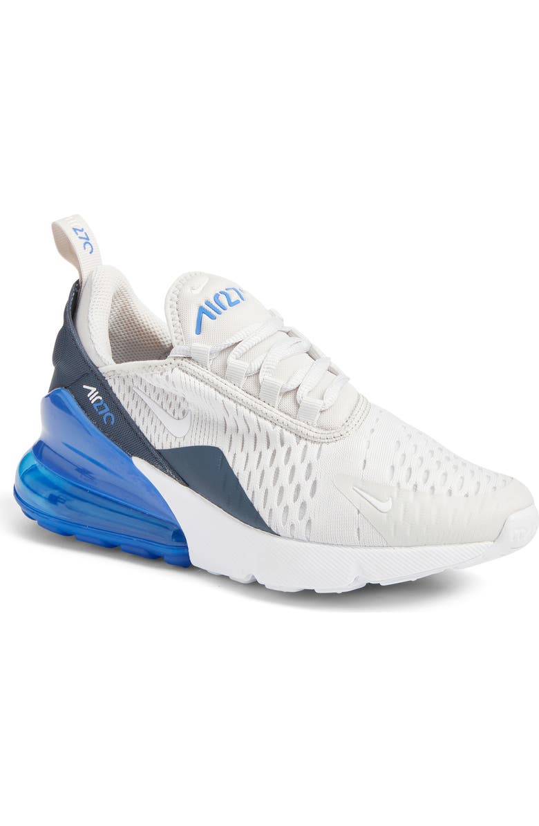 Nike Kids
Air Max 270 Sneaker, Main, color, Vast Grey/ White/ Blue