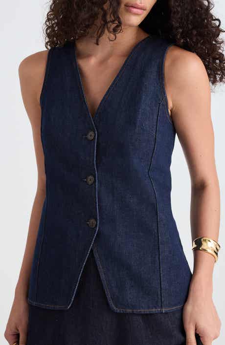 Madewell Denim Cutaway Vest