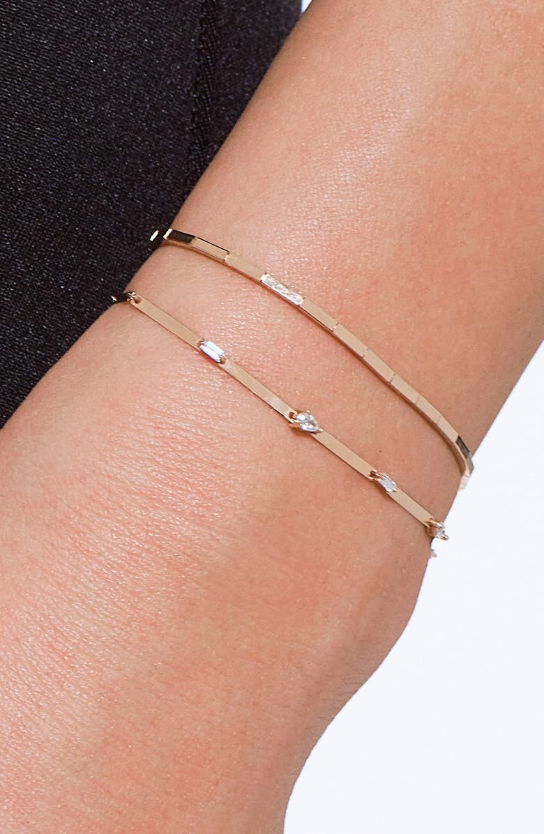 LANA 14K Gold Fancies Diamond Station Bracelet, Alternate, color, 14K Yellow Gold