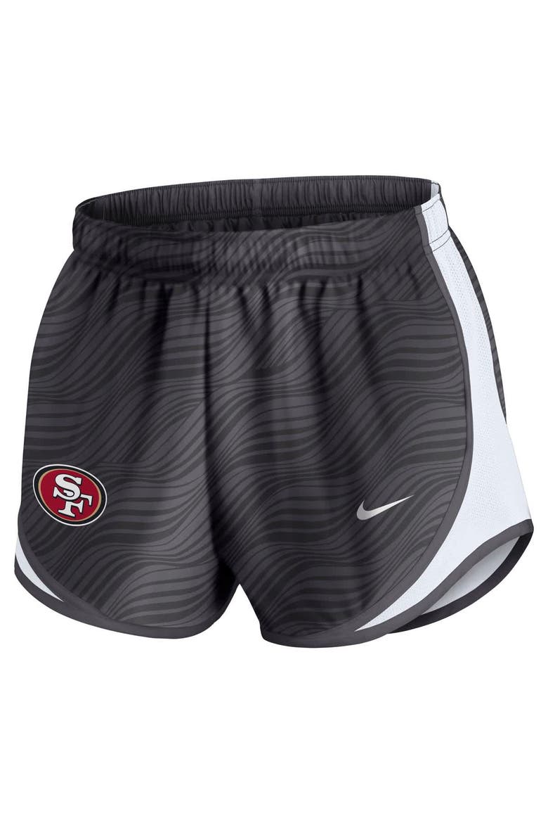Women's Nike Anthracite San Francisco 49ers Tempo Performance Shorts, Alternate, color, Anthracite