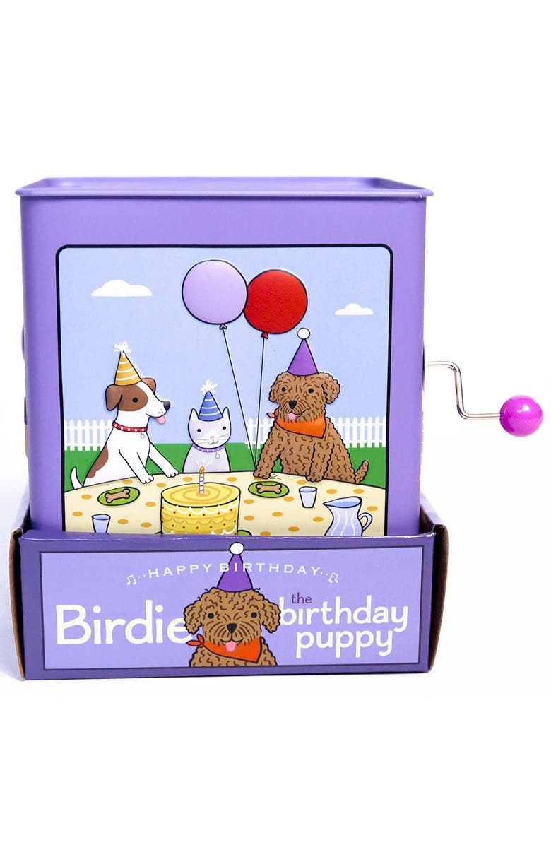 Jack Rabbit Creations Birthday Puppy Jack In The Box Toy, Alternate, color, Multicolored